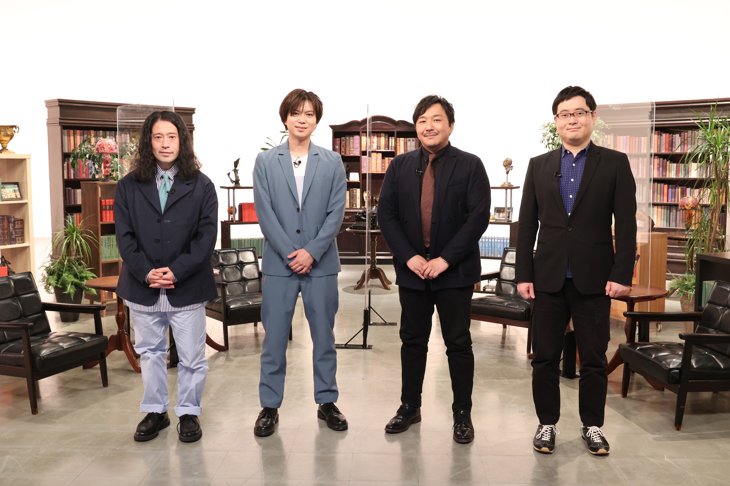 左から）又吉直樹、加藤シゲアキ（NEWS）、今村翔吾、米澤穂信