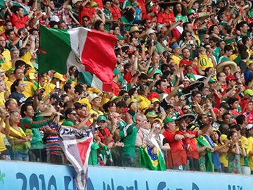 メキシコは選手も観戦者もパワフルだった